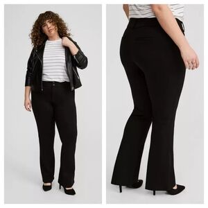 Torrid Black Flare Pants High-Waisted Elegant